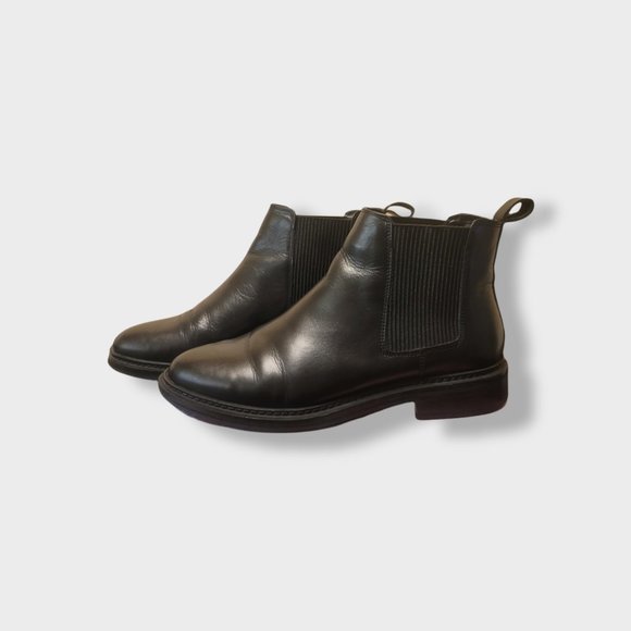 Topshop Flat Leather Boots - Picture 1 of 5